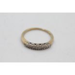 9ct gold diamond channel setting half-eternity dress ring (1.7g) size N