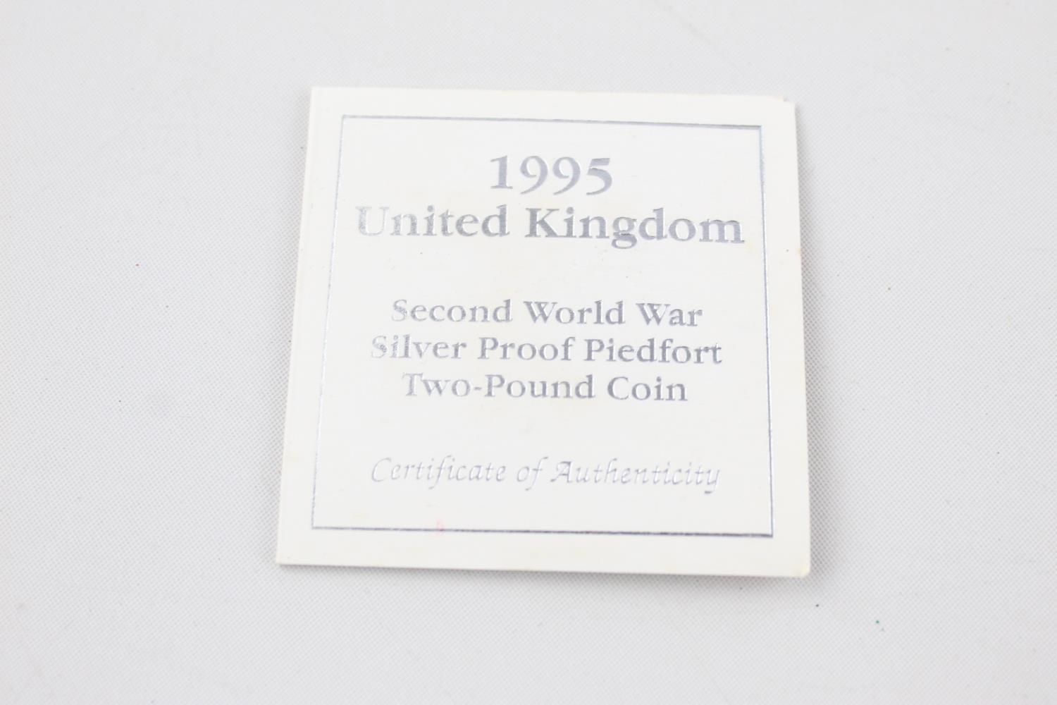 ROYAL MINT .925 STERLING SILVER Proof Piedfort Â£2 Coin Boxed w/ COA (31g) - Bild 5 aus 9