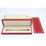 MUST DE CARTIER Style Gold Plate Ballpoint Pen / Biro w/ Original Box 475527