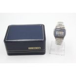 Vintage Gents SEIKO Digital LCD WRISTWATCH Quartz WORKING Ref. A158-5050