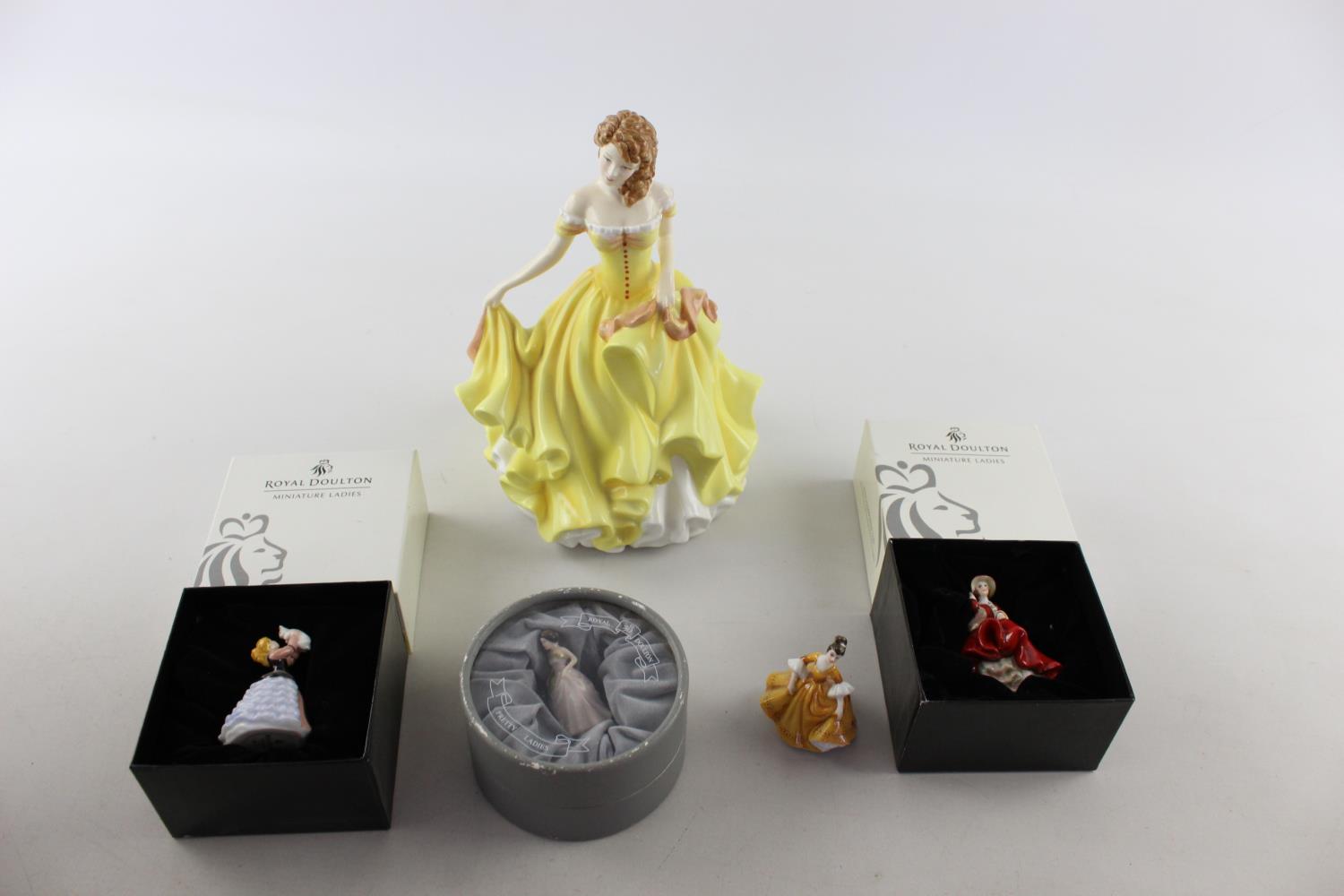 5 x Vintage ROYAL DOULTON Lady Figures Inc. Miniature, Pretty Ladies, Summer