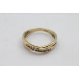 9ct gold vintage diamond dress ring (2.5g) size R