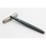 Vintage PARKER 51 Grey FOUNTAIN PEN w/ Brushed Steel Cap WRITING