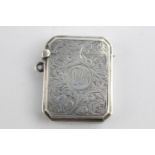 Antique Hallmarked 1913 Birmingham STERLING SILVER Vesta / Match Case (26g)