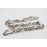 Antique Silver Watch Chain Necklace Conversion (100g)