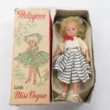Pedigree boxed Little Miss Vogue Platinum Blonde doll played with condition
