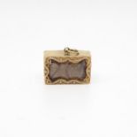 9ct gold and folded note charm 4.7g