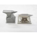 Pair of desk top anvils