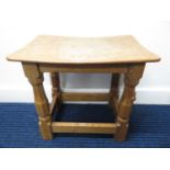 Early original Mouseman four legged stool 1950s