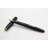 Vintage CONWAY STEWART Shorthand Black FOUNTAIN PEN w/ 14ct Gold Nib WRITING