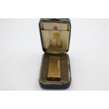 DUNHILL Gold Plated Rolagas Cigarette LIGHTER Swiss Made Boxed (71g)