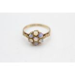 9ct gold vintage opal dress ring (1.9g)