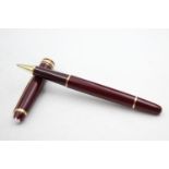 MONTBLANC Meisterstuck Burgundy ROLLERBALL Pen WRITING EI1727397 In previously owned condition Signs