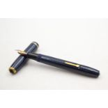 Vintage CONWAY STEWART 28 Navy FOUNTAIN PEN w/ 14ct Gold Nib WRITING Vintage CONWAY STEWART 28