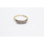 18ct gold & platinum diamond ring (2g) size L