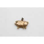 9ct gold lucky pig charm (0.5g)