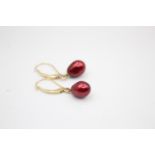 10ct gold pearl drop earrings (2.2g)