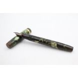 Vintage PARKER Duofold Green FOUNTAIN PEN w/ 14ct Gold Nib WRITING Vintage PARKER Duofold Green