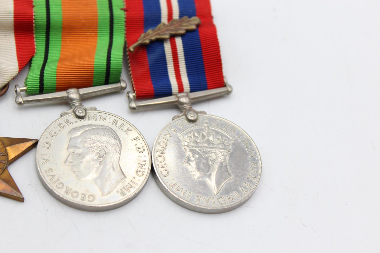 WW2 Mounted Medal Group Inc Africa Star, 1st Army Bar, M.I.D Oakleaf Etc In vintage condition - Image 4 of 5