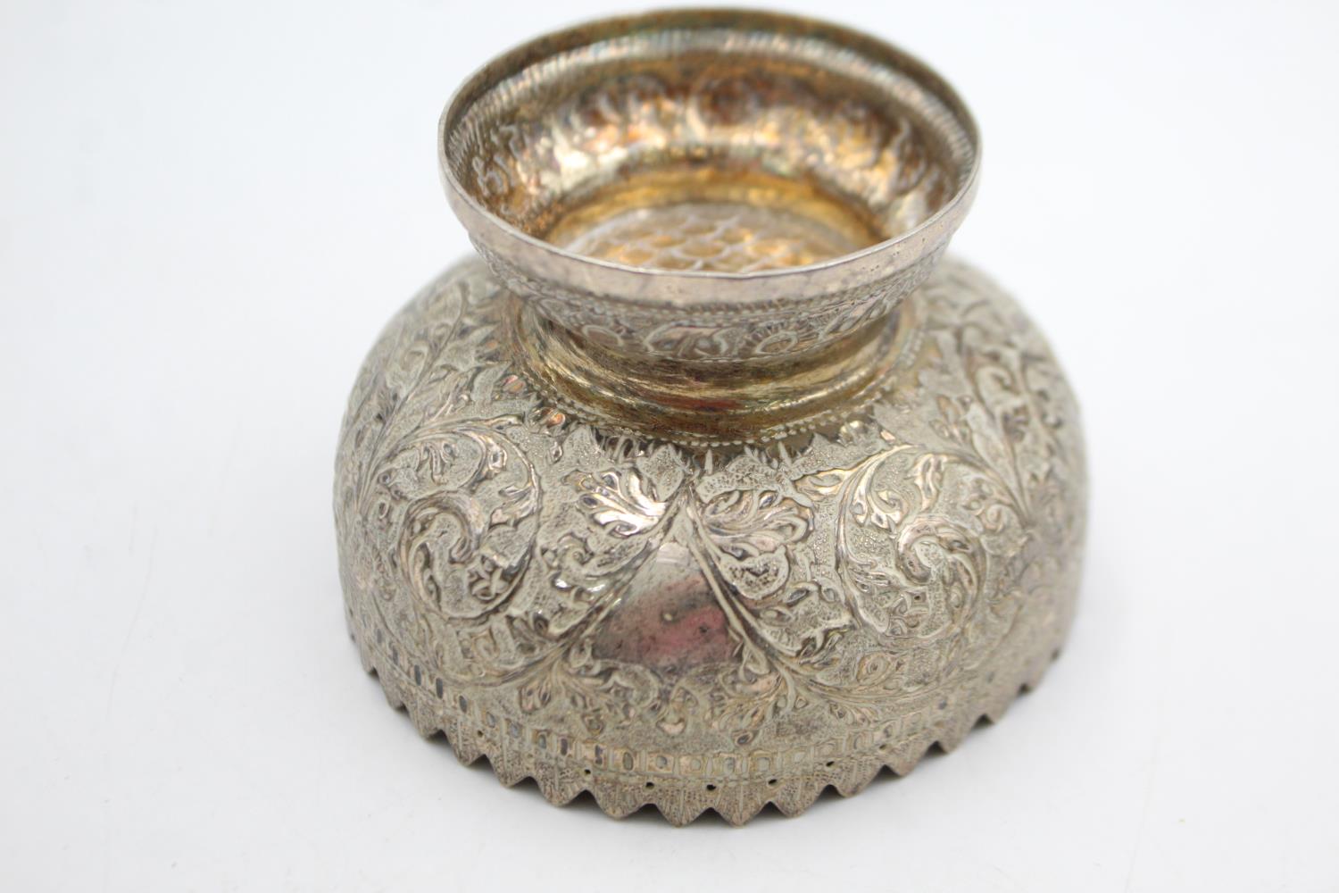 Antique / Vintage .850 SILVER Middle Eastern Ornate Bowl / Bon Bon Dish (84g) XRF TESTED FOR - Image 4 of 4