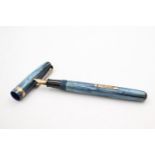 Vintage WATERMAN 513 Blue FOUNTAIN PEN w/ 14ct Gold Nib WRITING Vintage WATERMAN 513 Blue FOUNTAIN