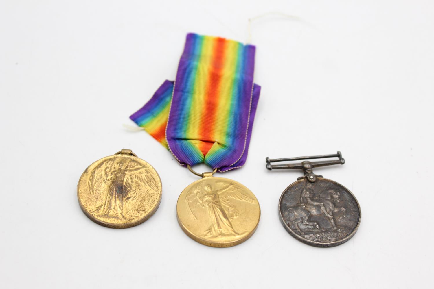 3 x WW1 Medals Named Inc War, Victory Etc Inc War To 48797 Pte D. Driscall - Liverpool Regiment,