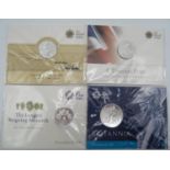 3x Royal Mint £20.00 and 1x Royal Mint £50.00 mint condition