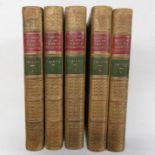5x leather bound editions of History of French Revolution