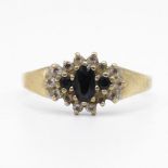 9ct gold ring size O 1.8g