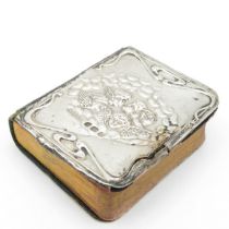 Miniature Prayer Book 2" x 2.25" with HM silver cover