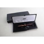 MONTBLANC Meisterstuck Burgundy FOUNTAIN PEN w/ 14ct White Gold Nib WRITING MONTBLANC Meisterstuck