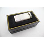 DUNHILL Unique SILVER PLATED Lift Arm Cigarette LIGHTER w/ Original Box (73g) UNTESTED In previously