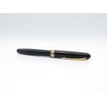 Vintage OMAS 555S Black FOUNTAIN PEN w/ 14ct Gold Nib WRITING Dip Tested & WRITING In vintage