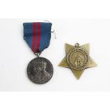 2 x Antique MEDALS Inc 1911 Coronation, 1882 Egypt Khedives Star Etc In antique condition Signs of