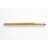 Vintage SHEAFFER Targa Rolled Gold FOUNTAIN PEN w/14ct Gold Nib WRITING (26g) Vintage SHEAFFER Targa