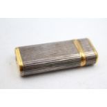 Vintage CARTIER Paris Silver & Gold Plated LIGHTER Swiss - E82669 (74g) UNTESTED In previously owned