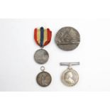 4 x Assorted MEDALS Inc R.M.S Lusitania, Army Temperance, St John Long Service In antique /