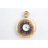 Vintage Gents Rolled Gold Half Hunter POCKET WATCH WORKING (112g) Vintage Gents Rolled Gold Half