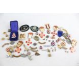 Job Lot of Assorted Vintage ST JOHNS & RED CROSS Badges & Medals Inc Shoulder In vintage condition