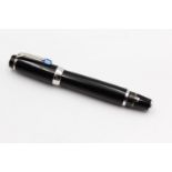 MONTBLANC Boheme Bleu Sapphire Gem FOUNTAIN PEN w/ 14ct White Gold Nib WRITING IN1897299 Dip