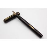 Vintage CONWAY STEWART No.286 Brown FOUNTAIN PEN w/ 14ct Gold Nib WRITING , Vintage CONWAY STEWART