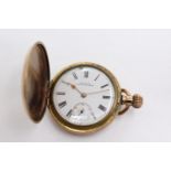 Vintage Gents Waltham Rolled Gold FullHunter POCKET WATCH WORKING (113g) Vintage Gents Waltham