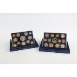 2 x ROYAL MINT Proof Coin Sets Boxed Inc 2006, 2007, COA Etc Signs of wear and use in places