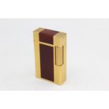 Vintage S.T DUPONT Gold Plate & Brown Lacquer Cigarette LIGHTER M9HN02 (102g) UNTESTED In previously