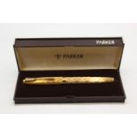 Vintage 61 Rolled Gold FOUNTAIN PEN w/ Gold Plate Nib WRITING Boxed (22g) Vintage 61 Rolled Gold