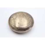 Antique Hallmarked 1907 Birmingham STERLING SILVER Squeeze Action Snuff Box 75g Maker - W M Hayes