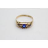 18ct gold antique diamond and paste ring hallmarked Birmingham, 1815 (1.9g) size Q