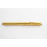 Vintage DUNHILL Rolled Gold FOUNTAIN PEN w/ 14ct Gold Nib WRITING , Vintage DUNHILL Rolled Gold