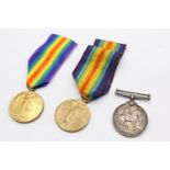 3 x WW1 Medals Named Inc War Victory Etc Inc War To S-11888 PTE A. Macdonald A&S.H, Victory To 57468