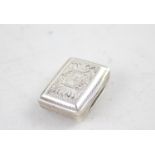 Antique George IV Hallmarked 1823 Birmingham STERLING SILVER Vinaigrette (9g) Maker - Possibly -